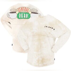 Spirit Jersey Friend’s Unisex Central Perk Tea Stain Long Sleeve - Cream Sz L